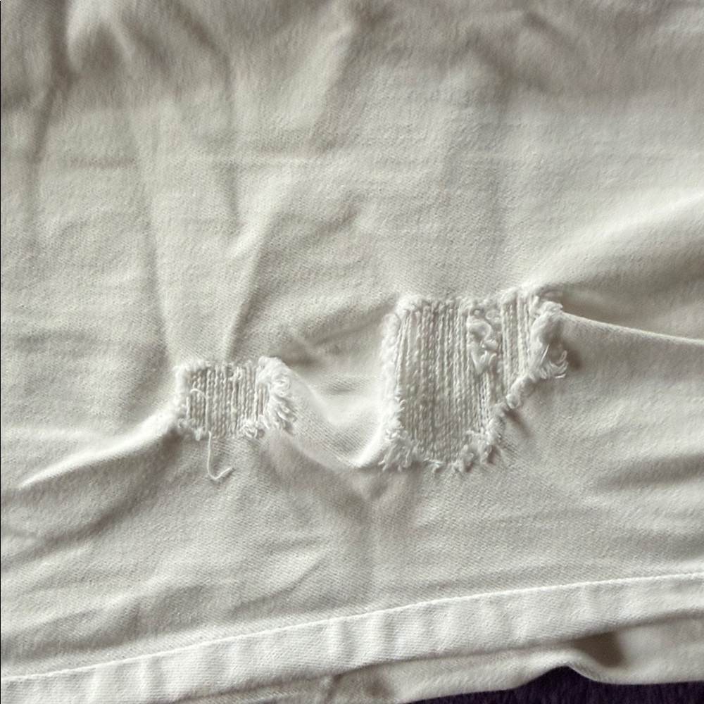 Old Navy Rockstar White Distressed Skinny Jeans - Picture 5 of 5